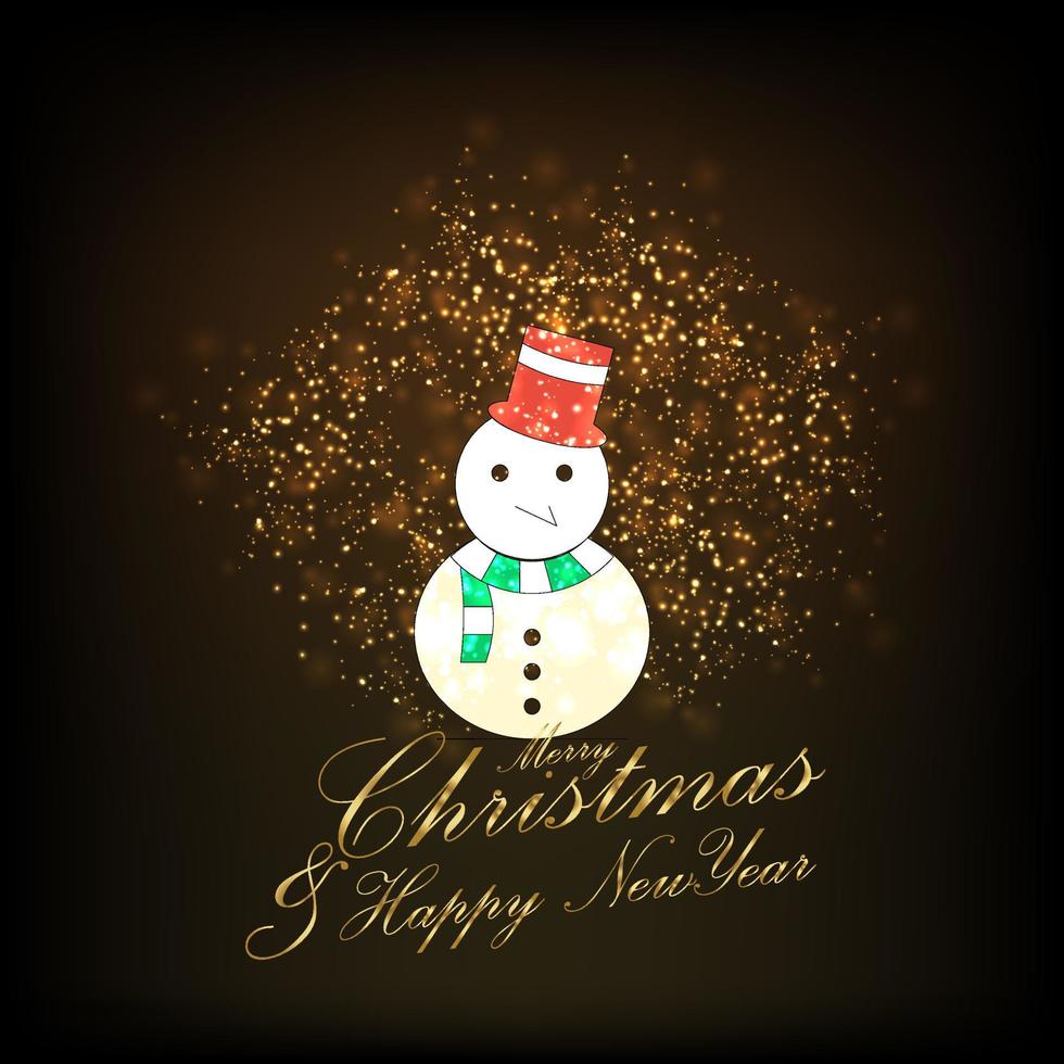 Merry Christmas and Happy new Year Abstract Glitter background vector