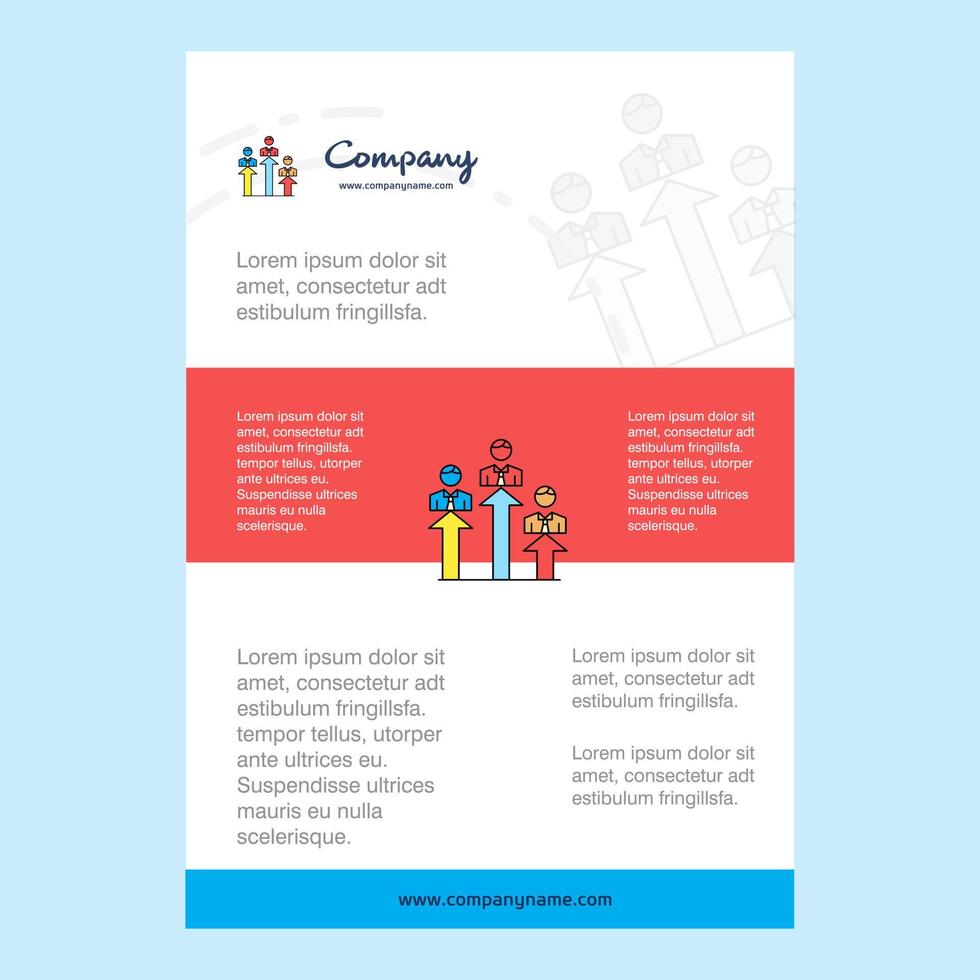 Template layout for Positions comany profile annual report presentations leaflet Brochure Vector Background