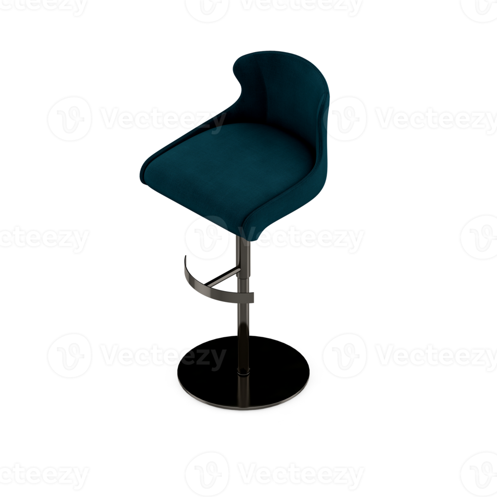 Isometric Chair 3D isolated rendering png