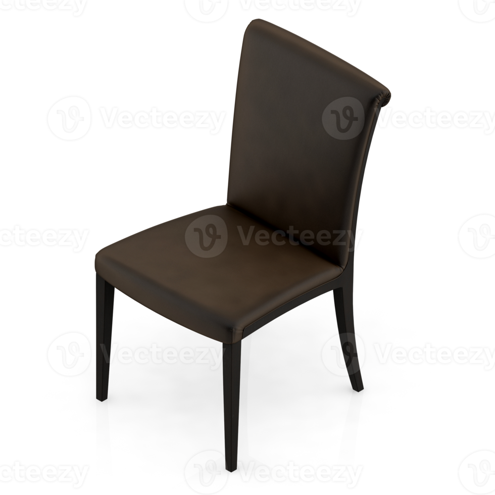 Isometric Chair 3D isolated rendering png