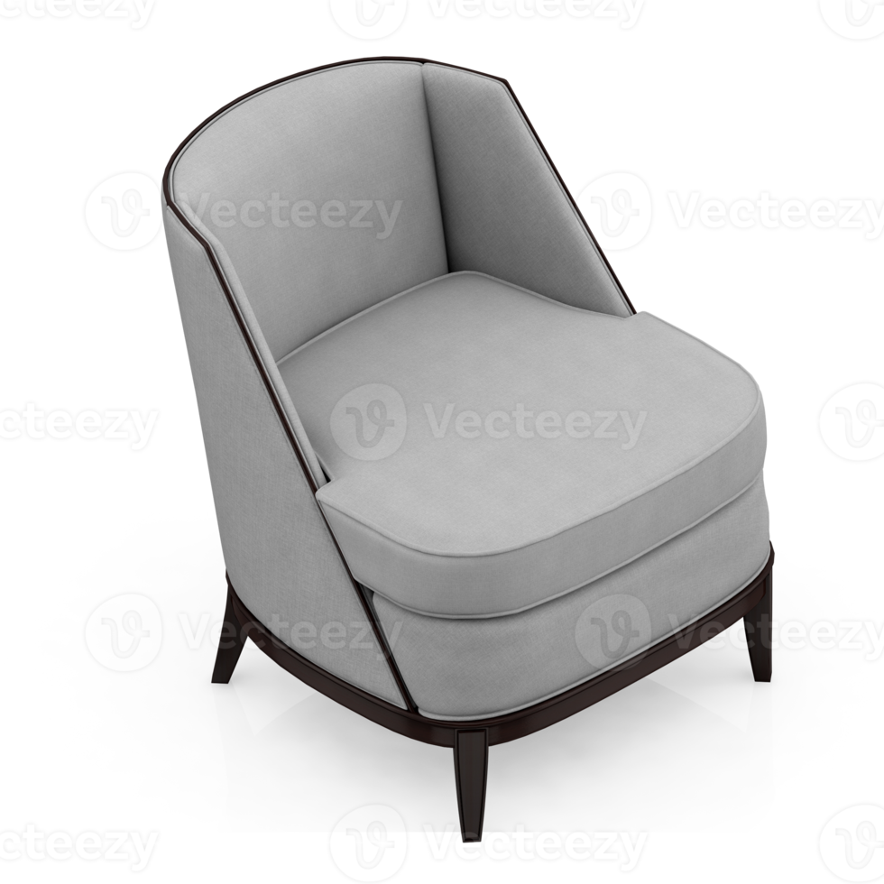 Isometric Armchair Isolated 3D render png