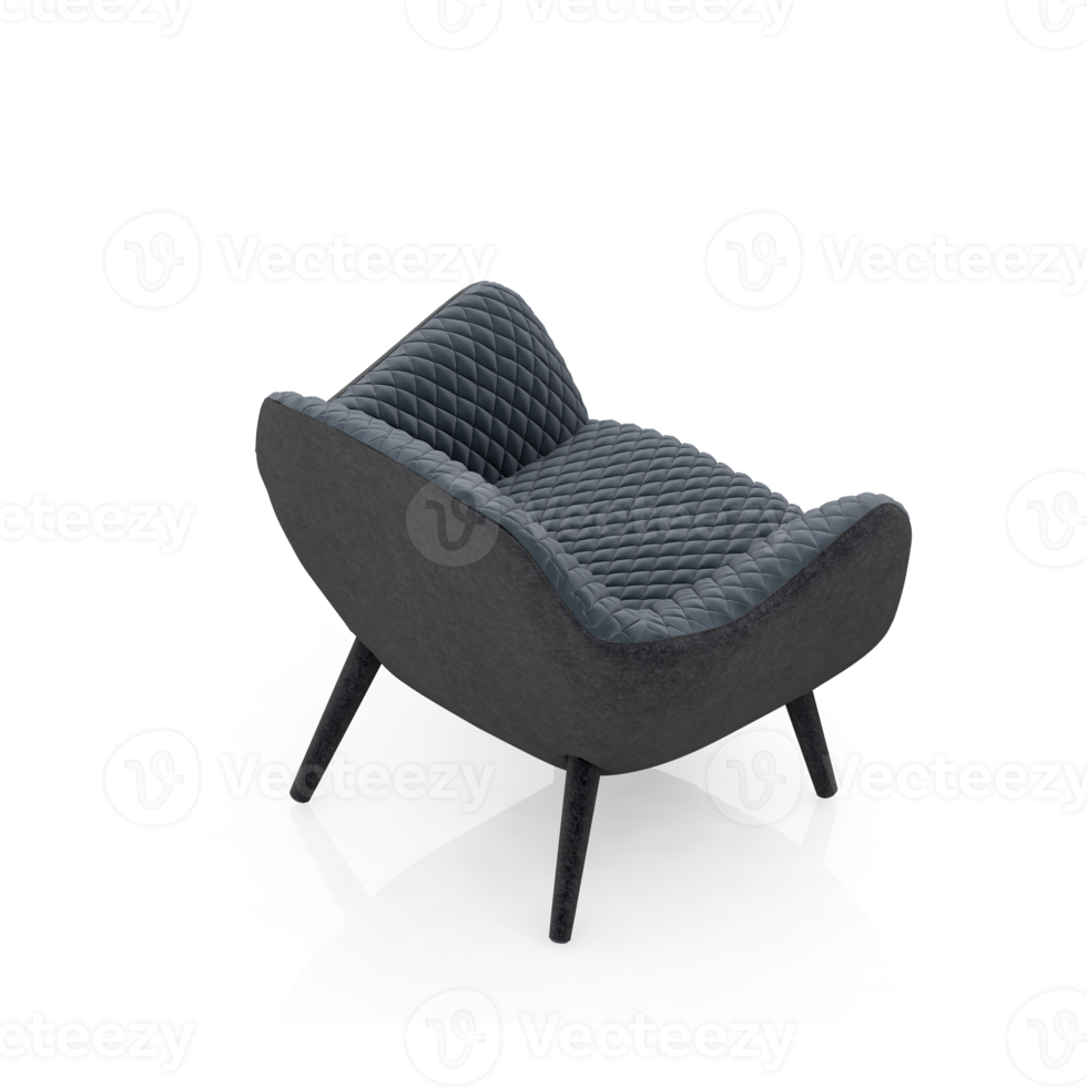 Isometric Armchair Isolated 3D render png