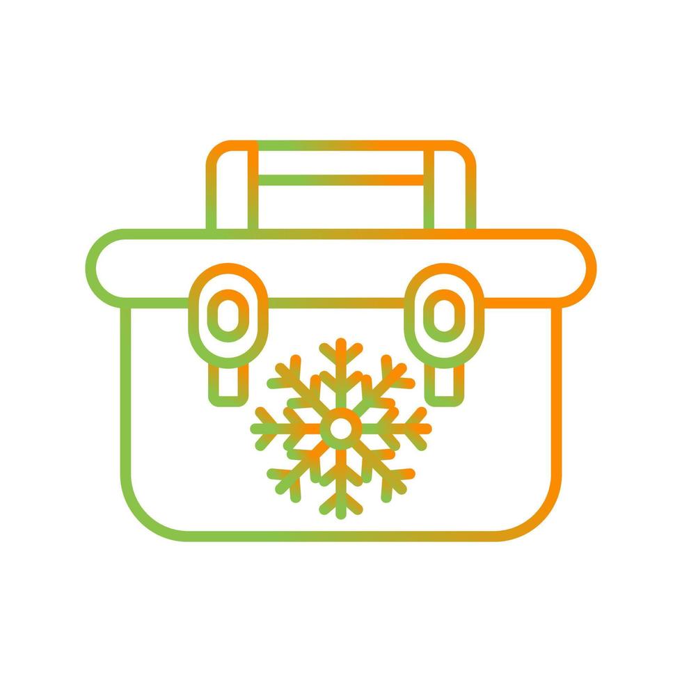 Portable Fridge Vector Icon