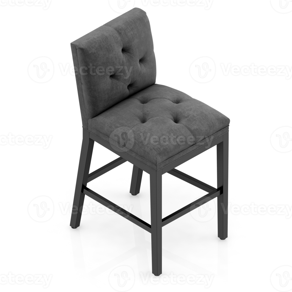 Isometric Chair 3D isolated rendering png
