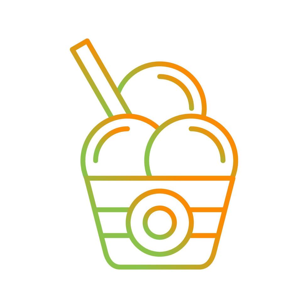 icono de vector de helado