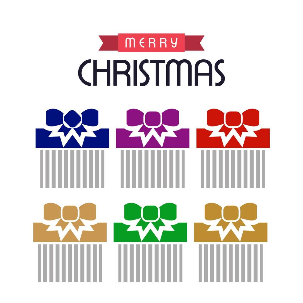 tarjetas de feliz navidad con vector de diseño creativo