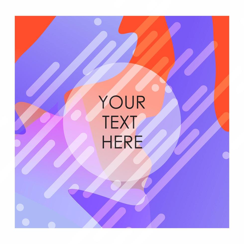 Colorful background with typography vector