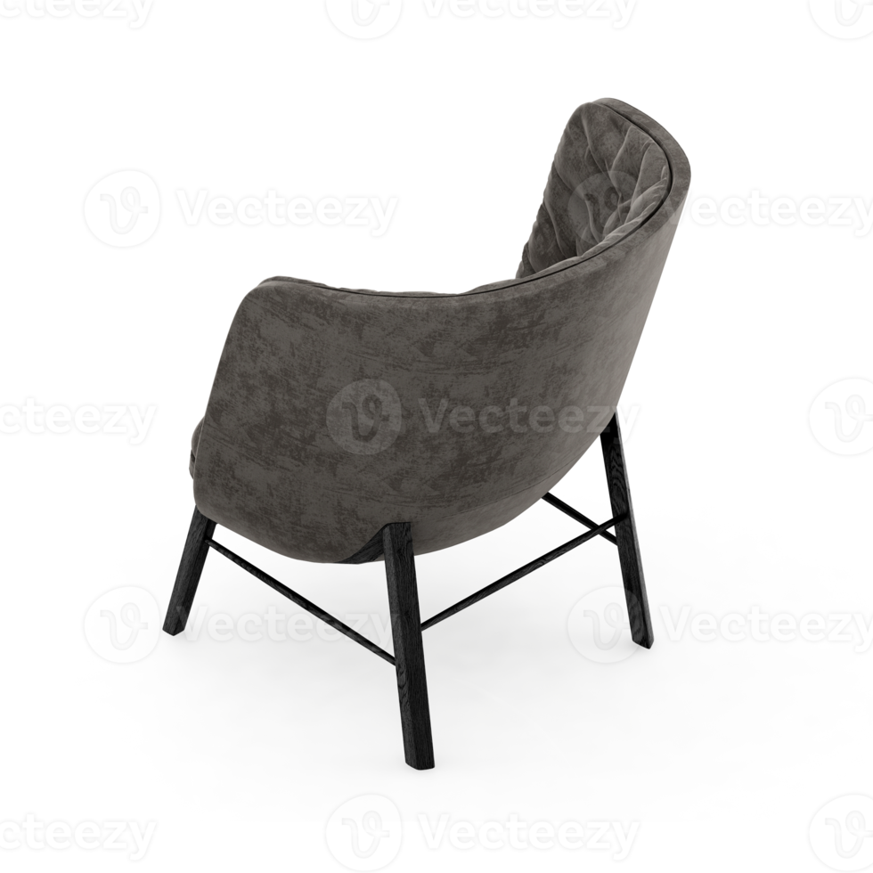 Isometric Chair 3D isolated rendering png