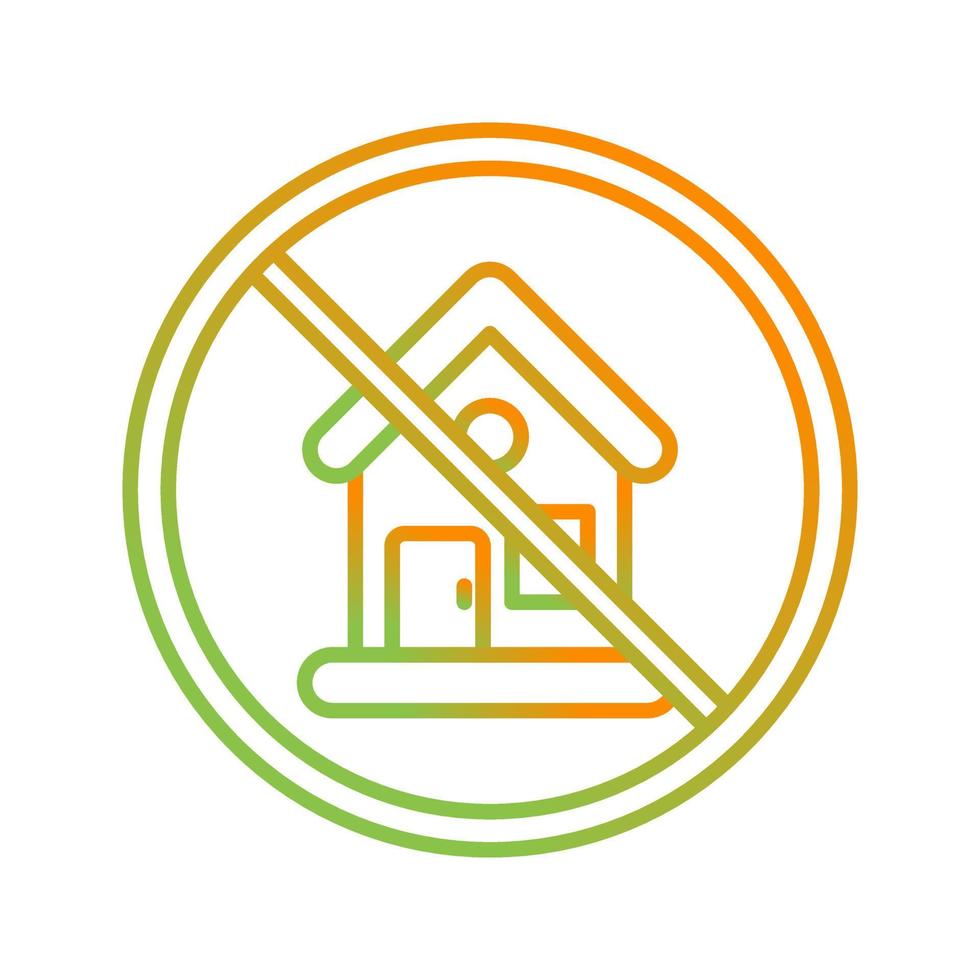 No House Vector Icon