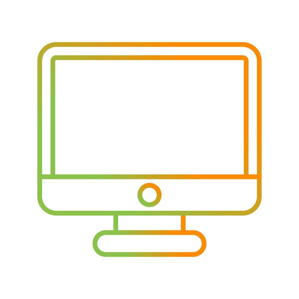 monitor de icono de vector