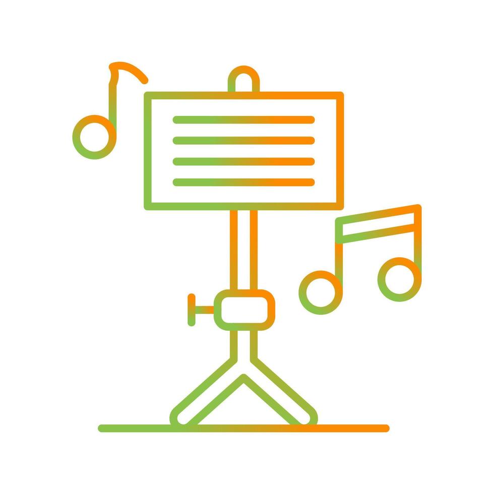 icono de vector de educación musical