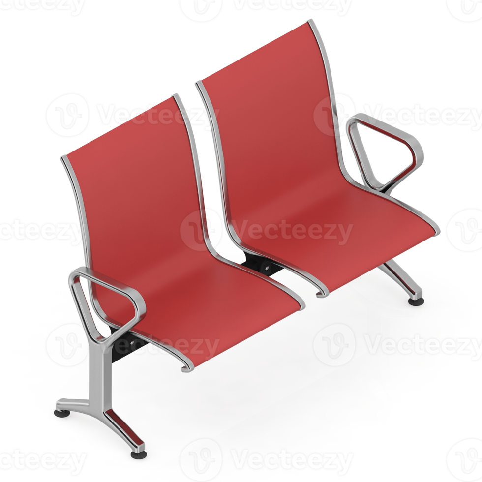 Isometric bench 3D render png