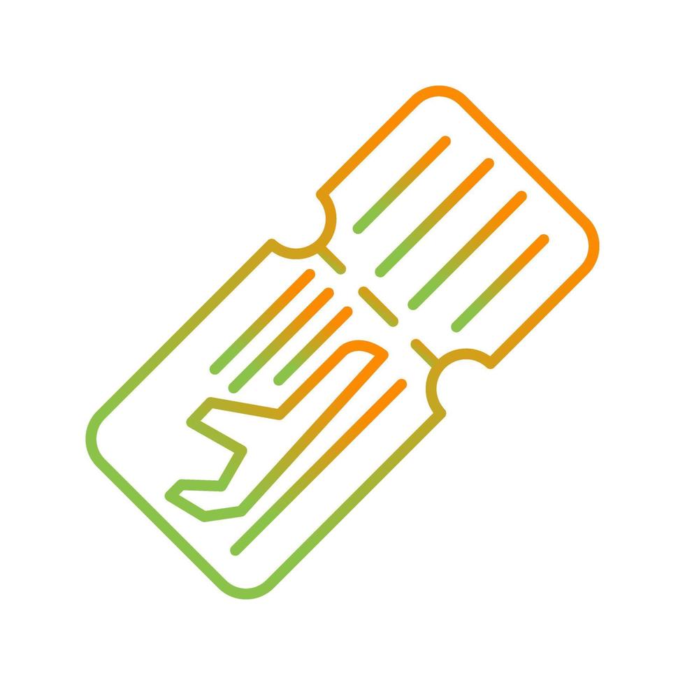 Plane Ticket Vector Icon