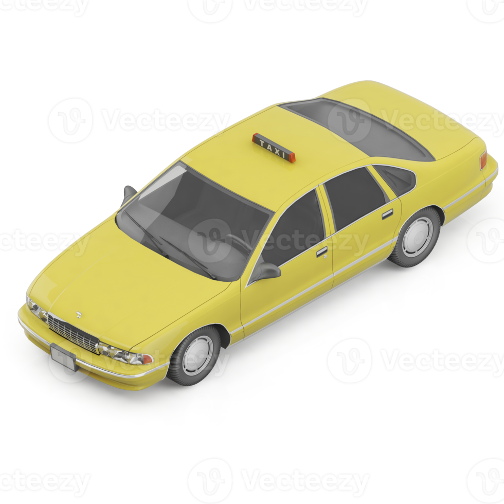 Isometric vehicle 3D Render png