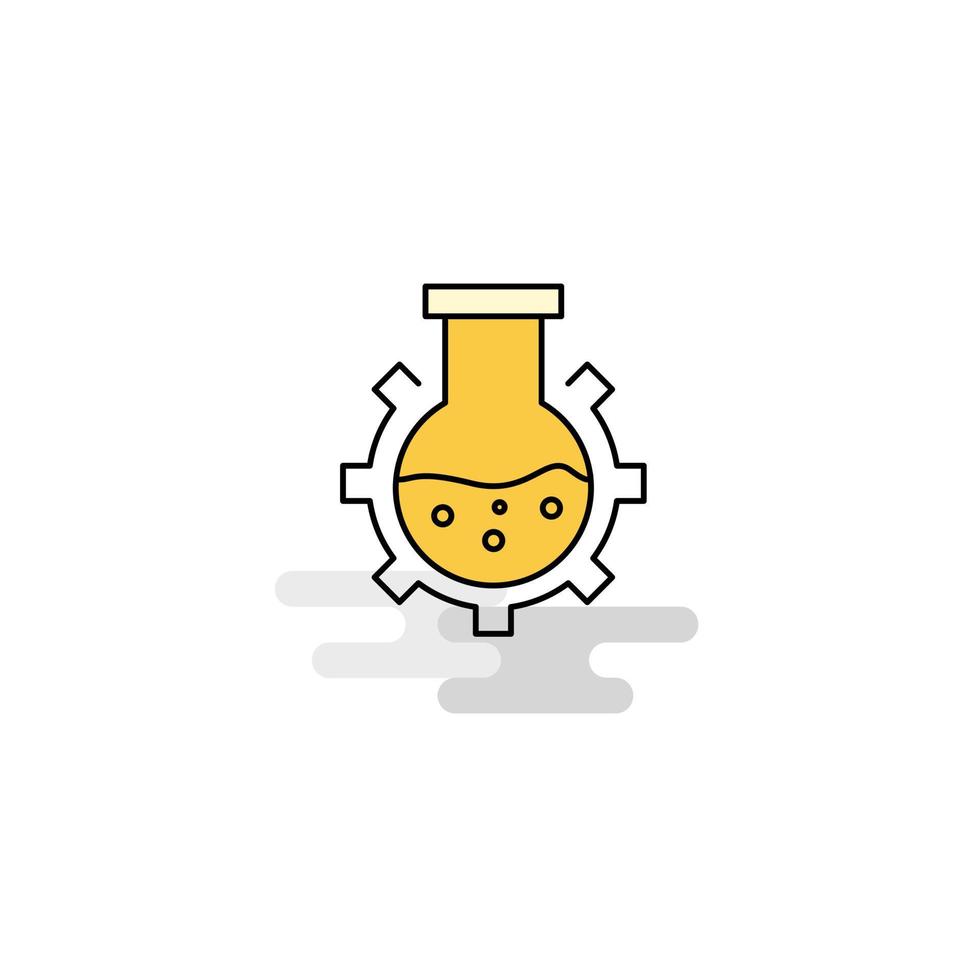 Flat Flask Icon Vector