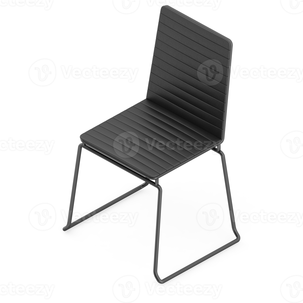 Isometric Chair 3D isolated rendering png