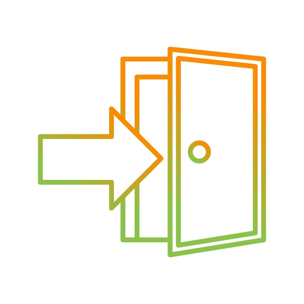 Exit Door Vector Icon