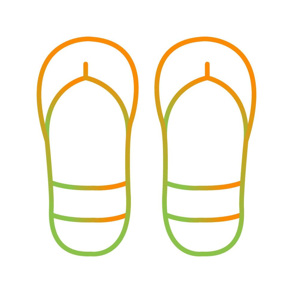 icono de vector de chanclas