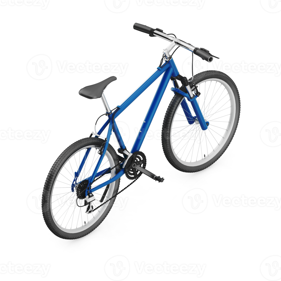 isometrisches Fahrrad 3D-Rendering png