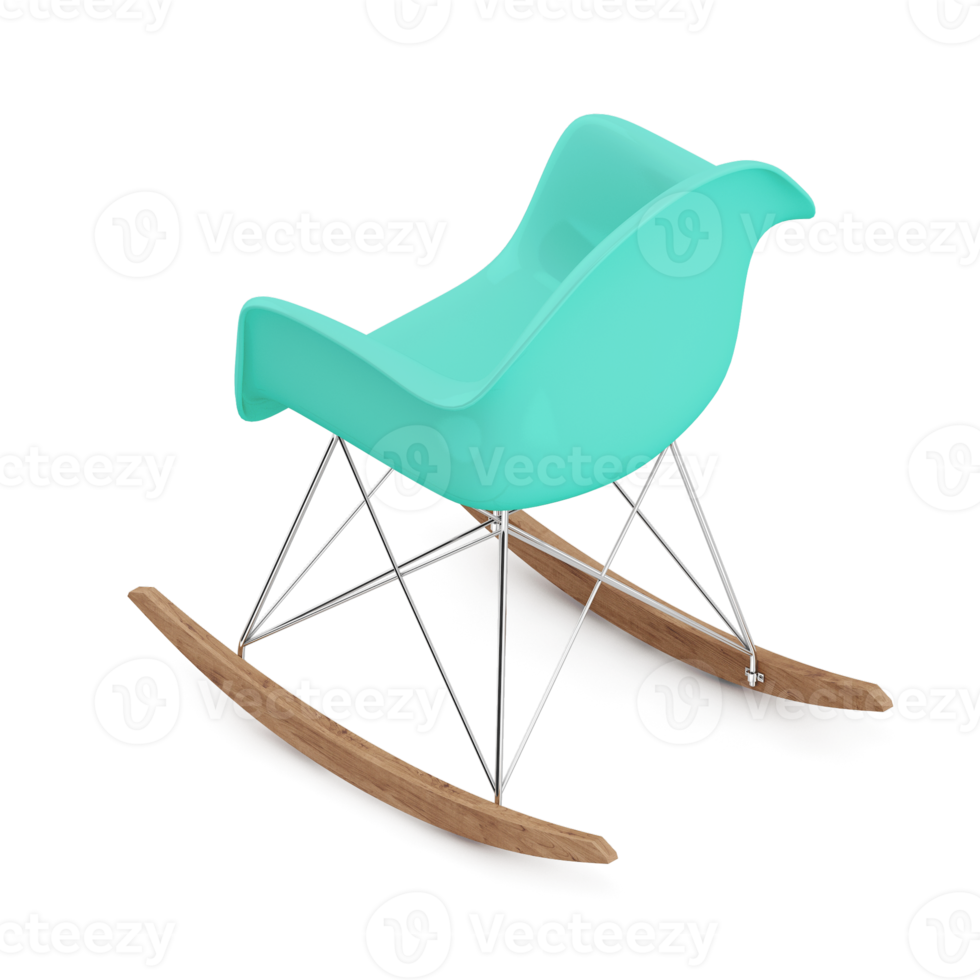 Isometric Chair 3D isolated rendering png