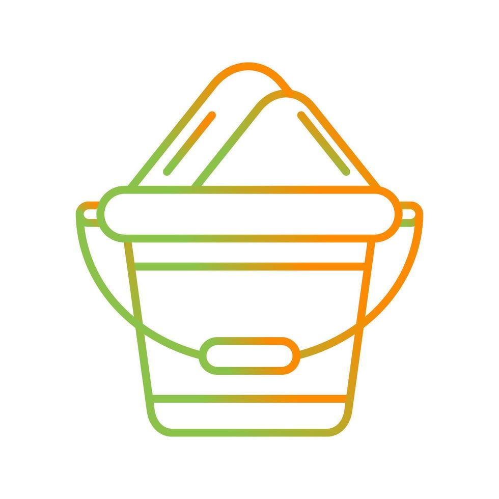 Sand Bucket Vector Icon