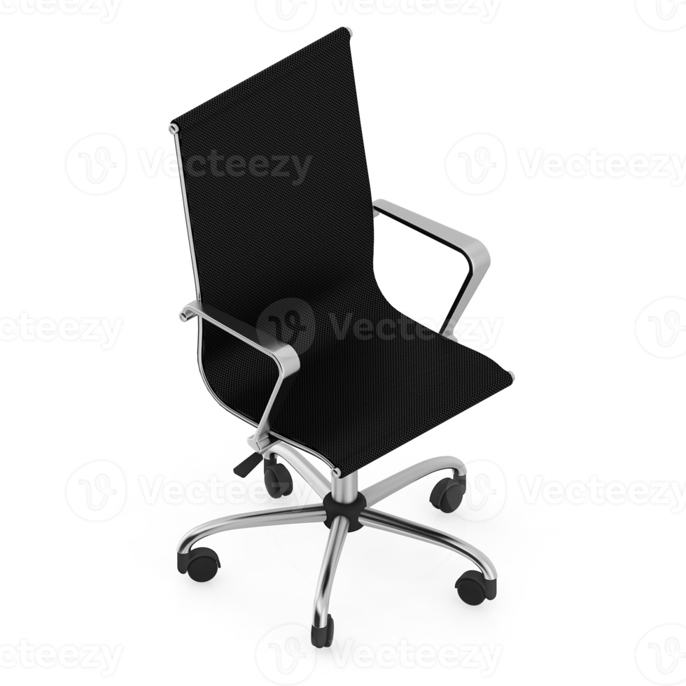 chaise isométrique rendu isolé 3d png