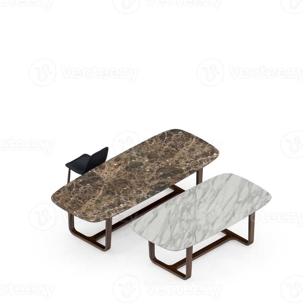 Isometric Table 3D render png