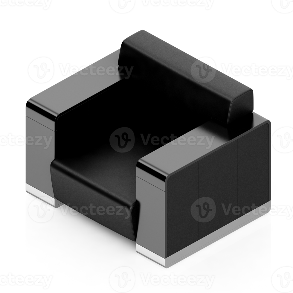Isometric Armchair Isolated 3D render png