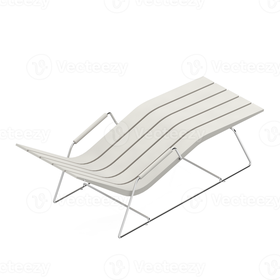 chaise isométrique rendu isolé 3d png