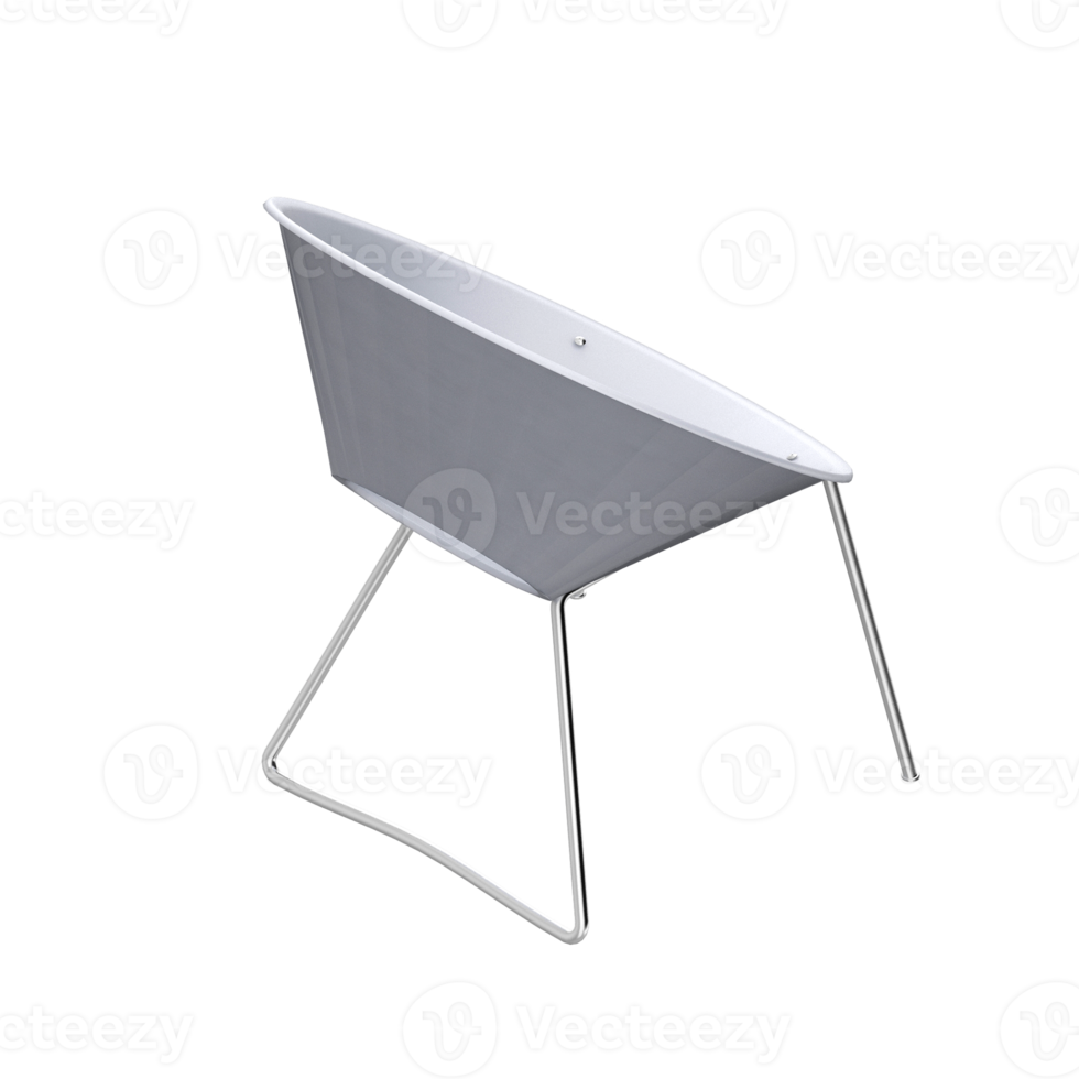 Isometric Chair 3D isolated rendering png