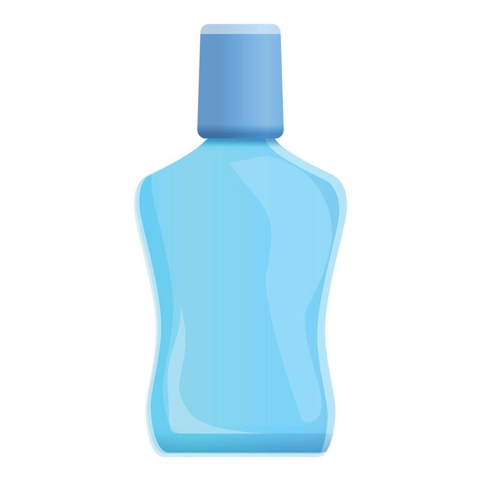 Dental mouthwash icon, cartoon style vector