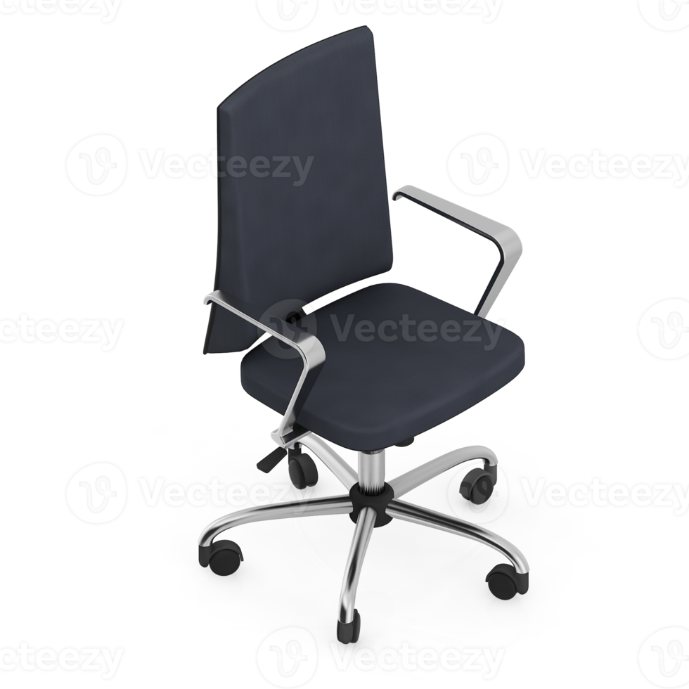Isometric Chair 3D isolated rendering png
