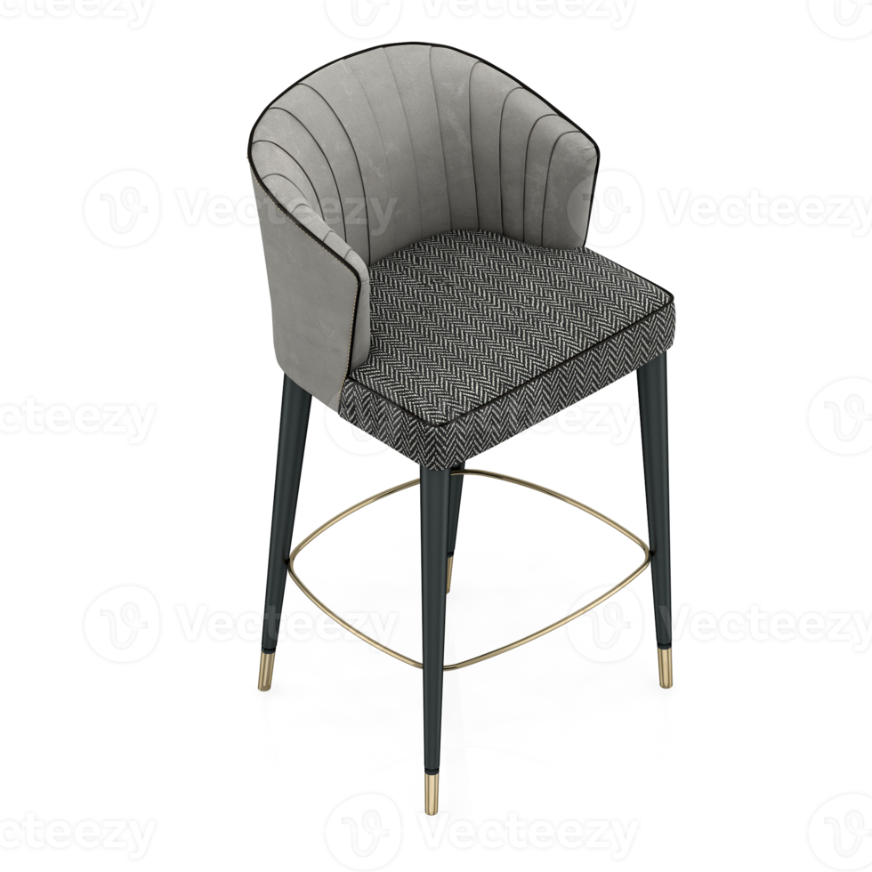 Isometric Chair 3D isolated rendering png