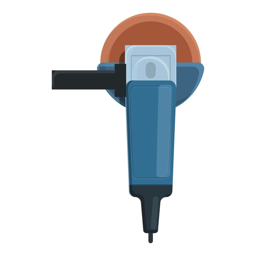 Industry grinding machine icon, cartoon style vector