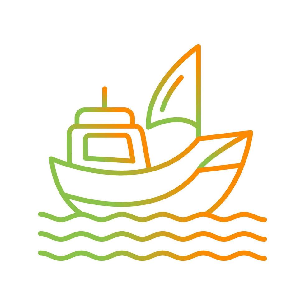 icono de vector de barco