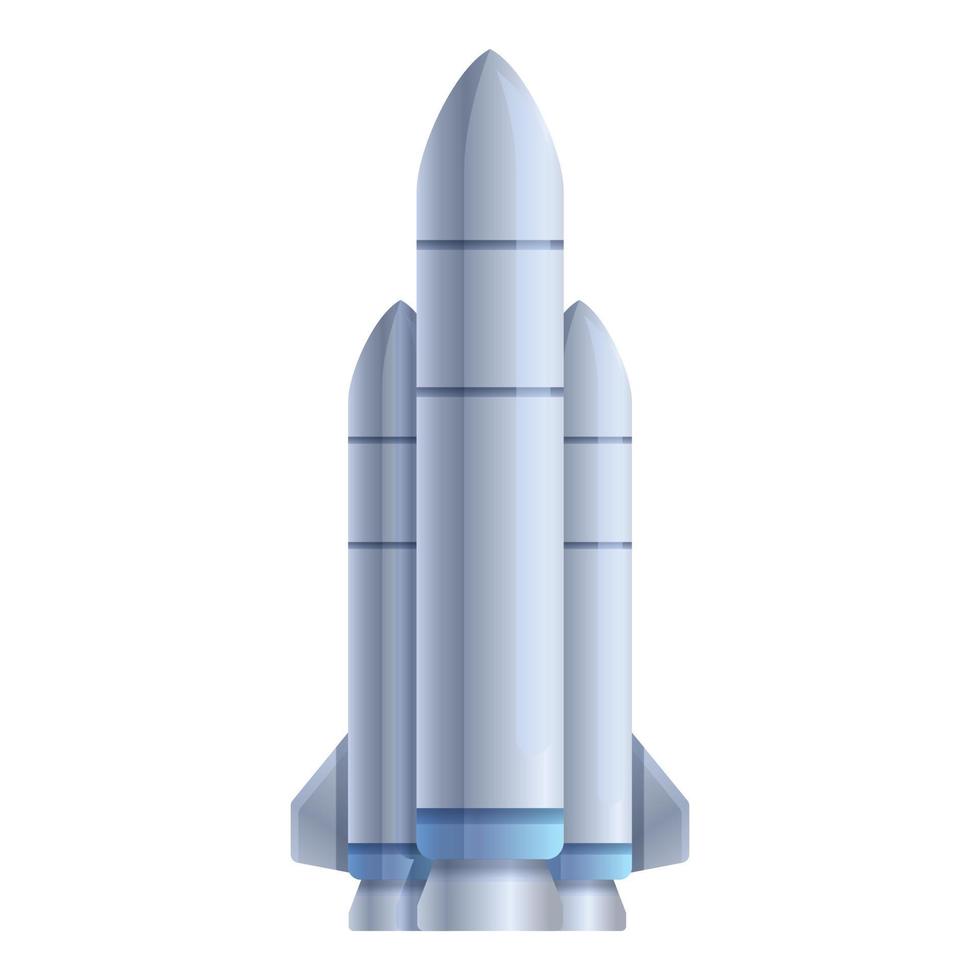 icono de nave robot espacial, estilo de dibujos animados vector