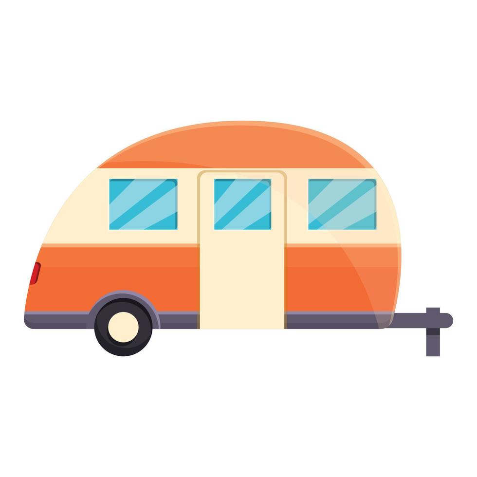 Camp trailer icon, cartoon style 14279433 Vector Art at Vecteezy