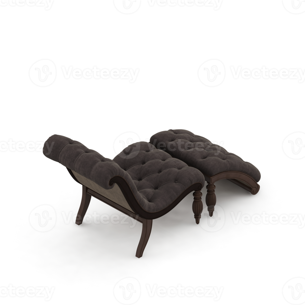 Isometric Armchair Isolated 3D render png
