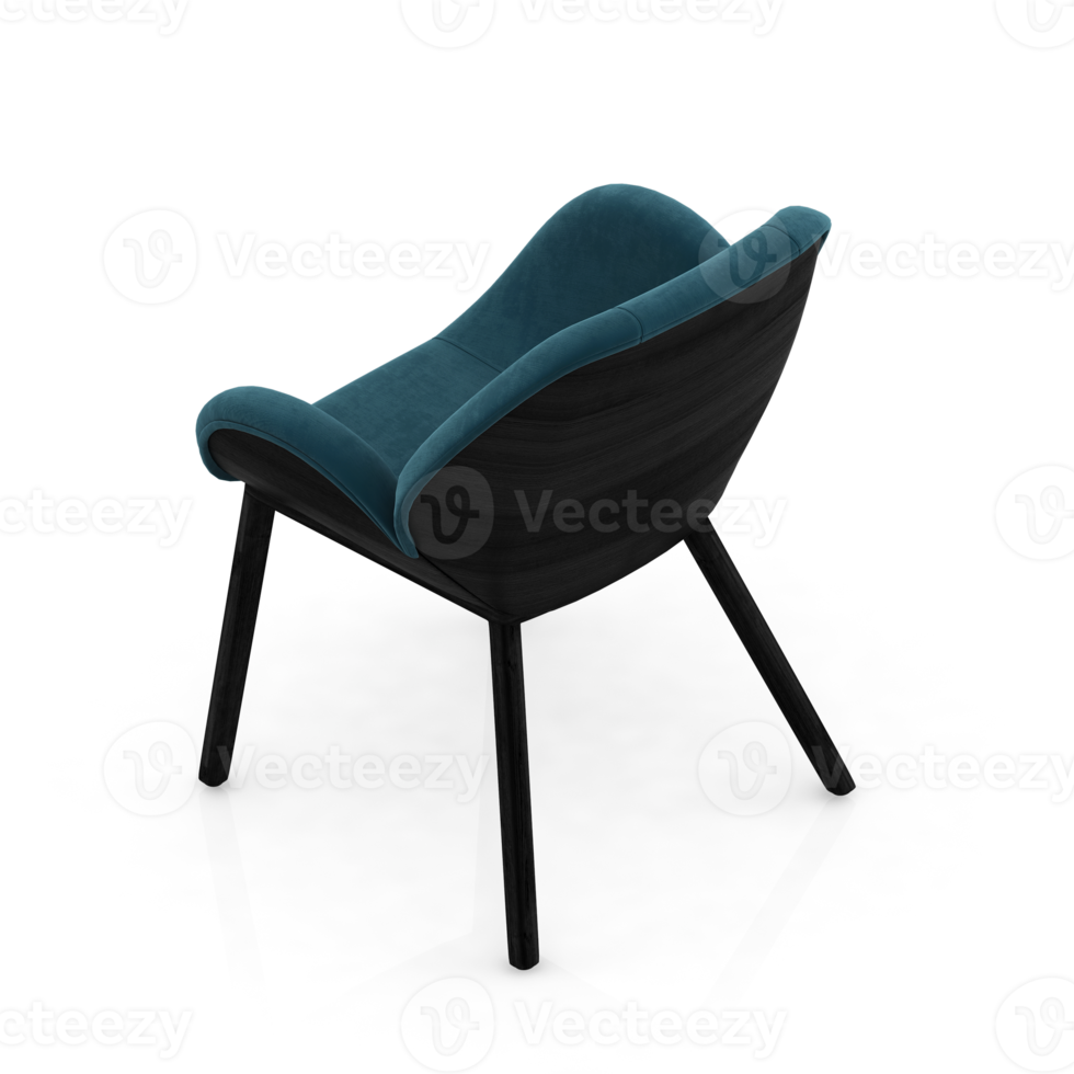 Isometric Chair 3D isolated rendering png