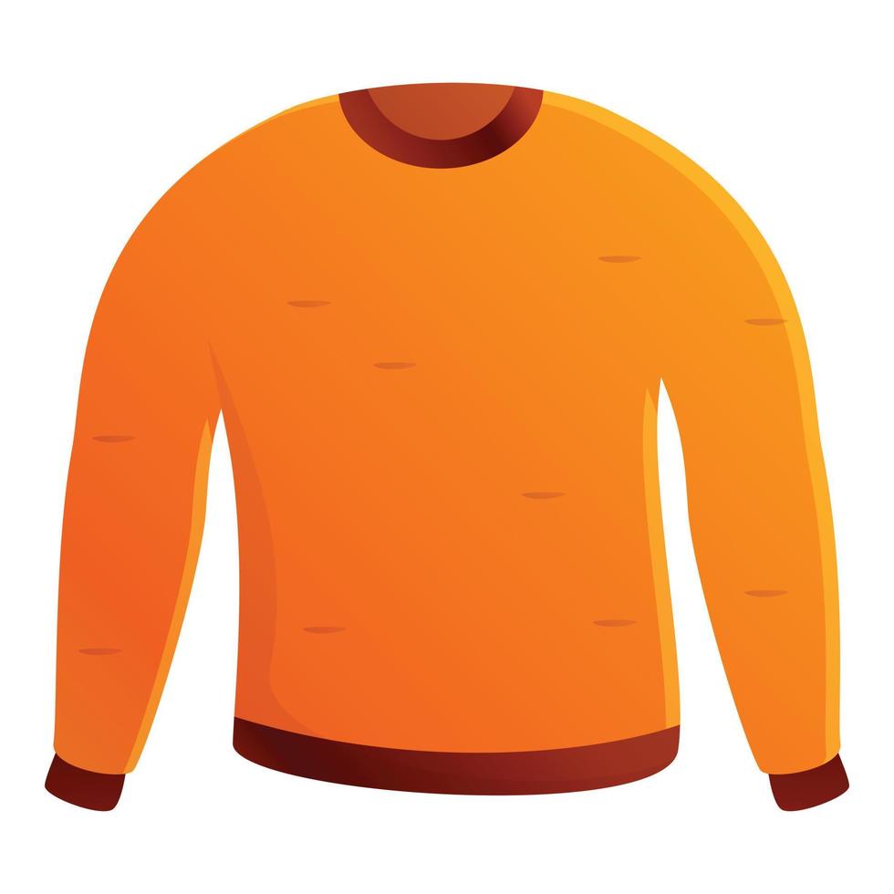 Autumn party sweater icon, cartoon style vector