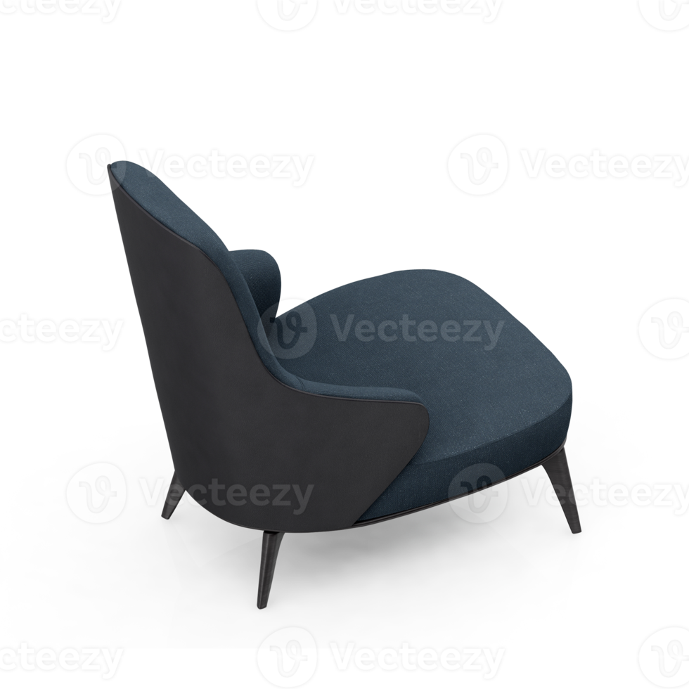 Isometric Chair 3D isolated rendering png