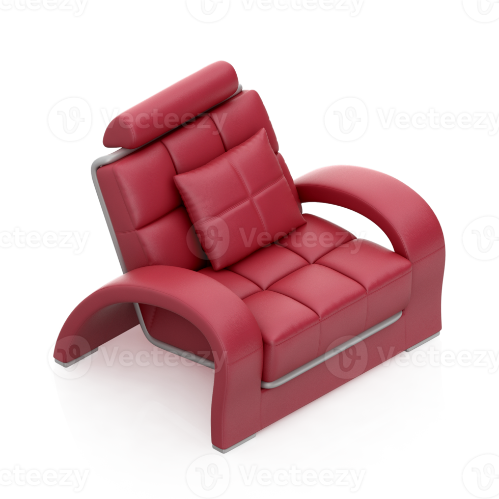 Isometric Armchair Isolated 3D render png