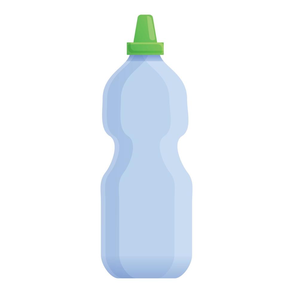 icono de botella de desinfección, estilo de dibujos animados vector