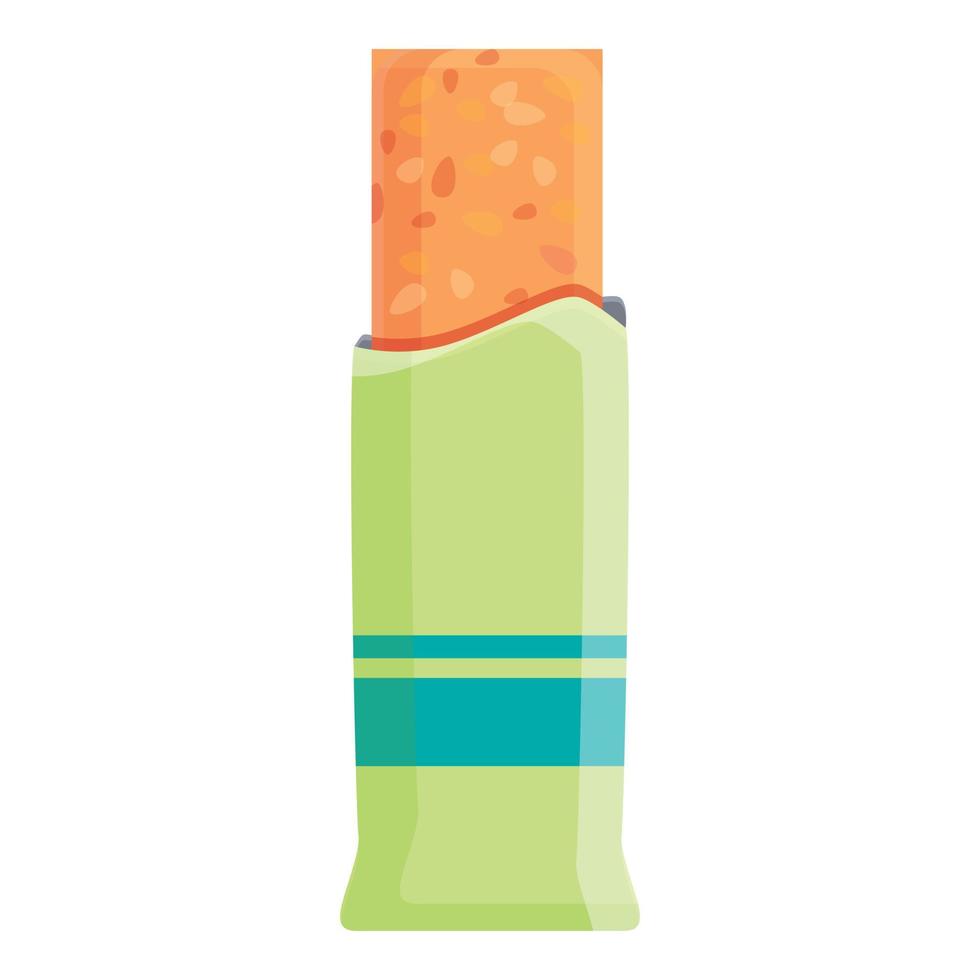 Cocoa bar icon, cartoon style vector