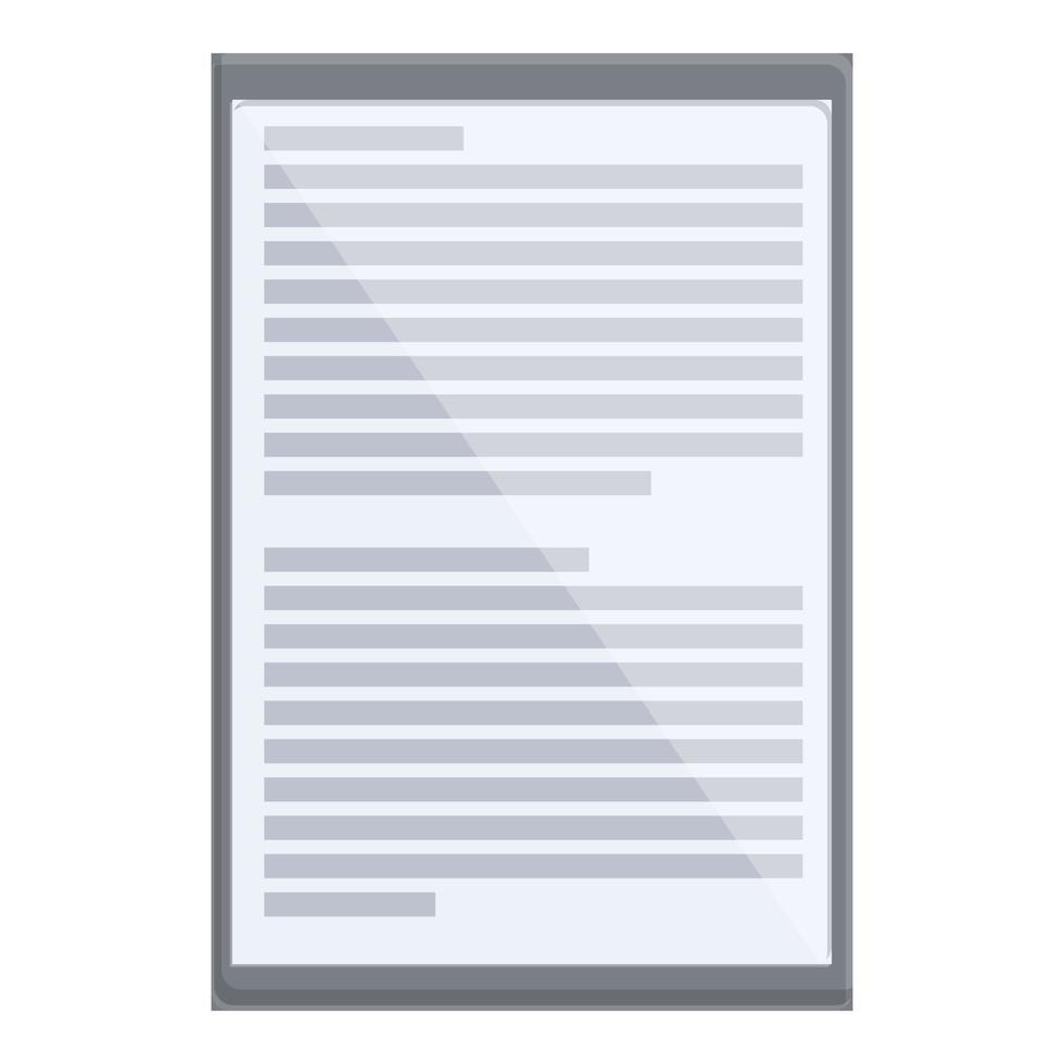 Ebook bookshelf application icon, cartoon style 14279662 Vector Art at