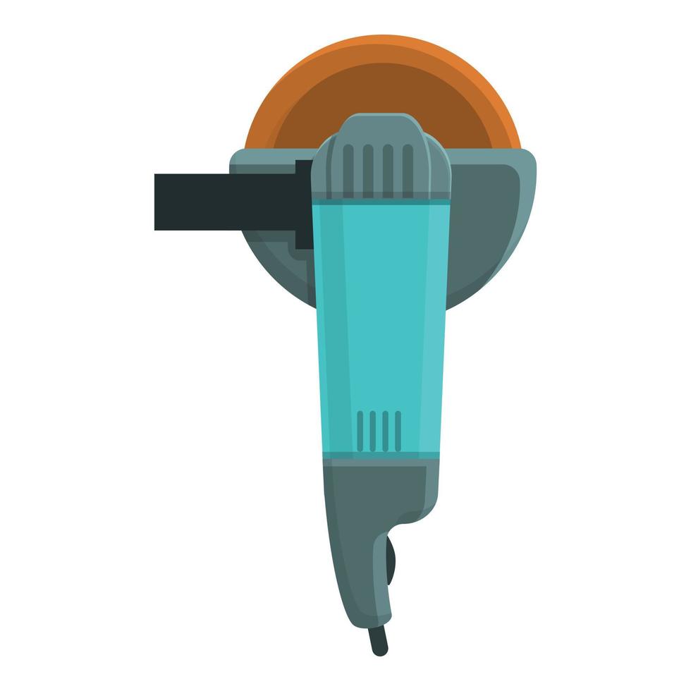 Grinding machine icon, cartoon style vector