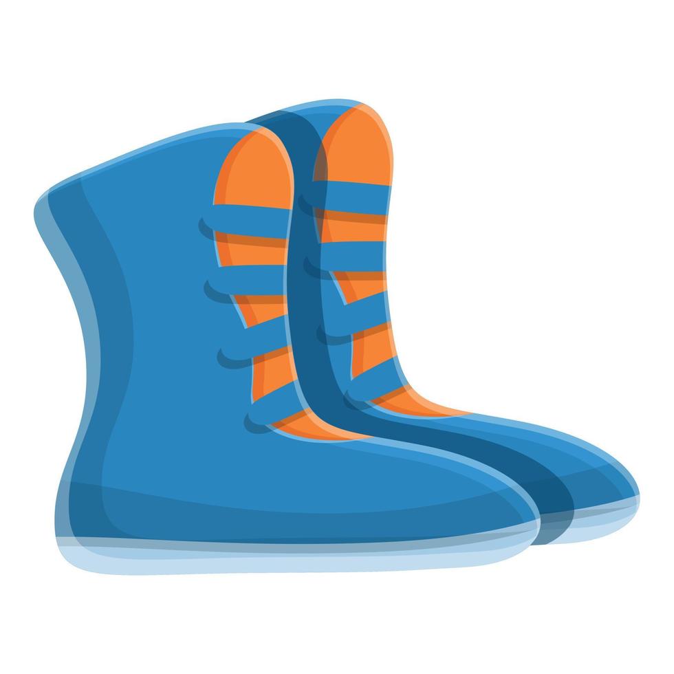 Greco-roman wrestling shoes icon, cartoon style vector