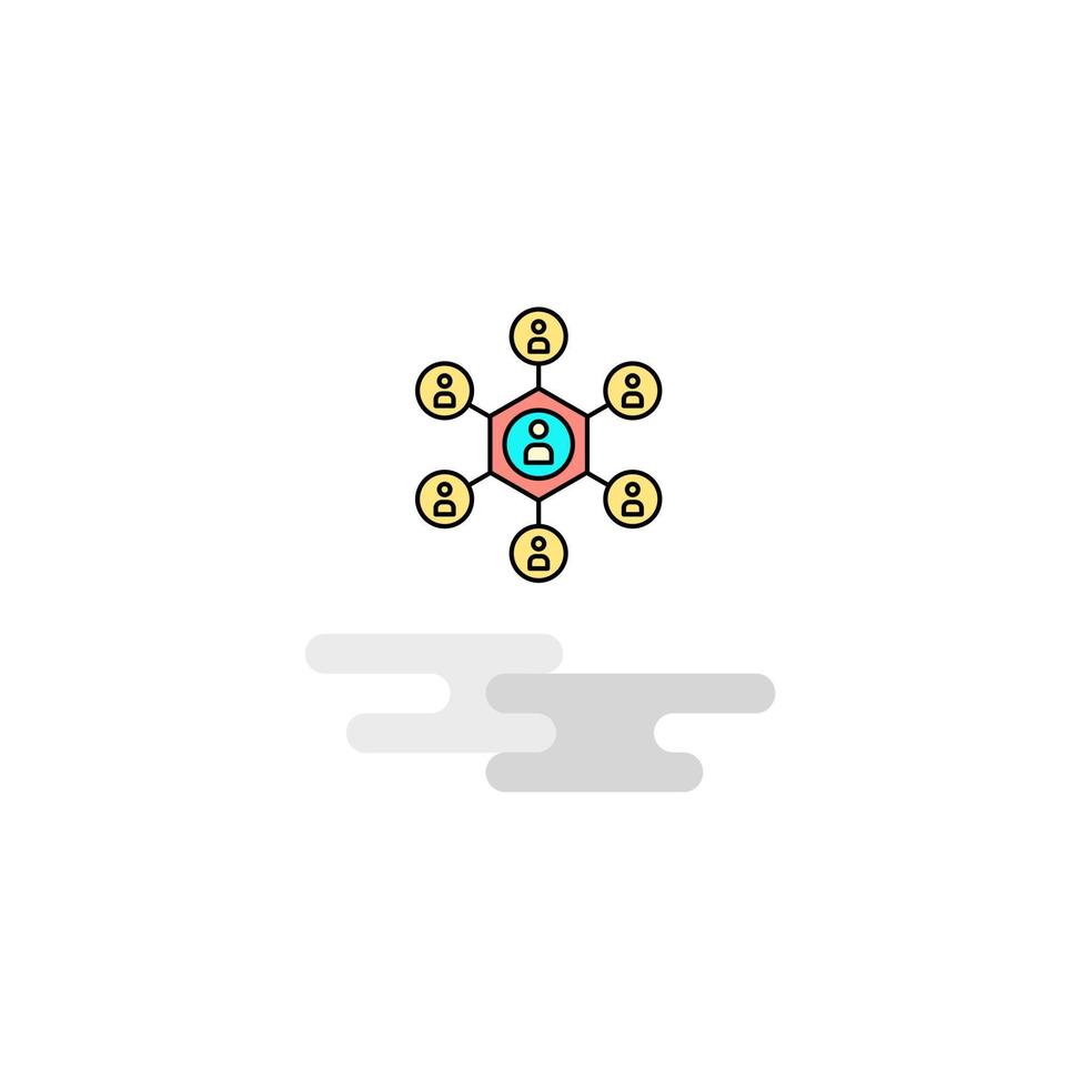 Flat Network Icon Vector