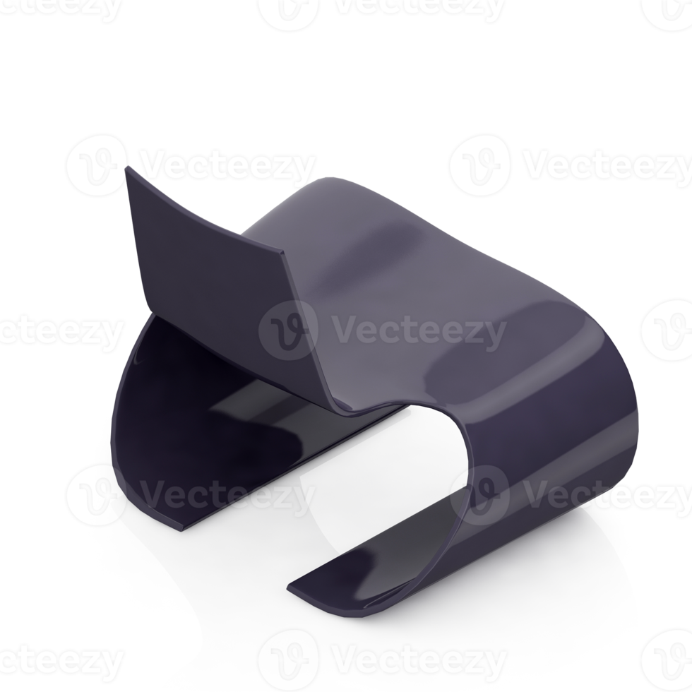 Isometric Chair 3D isolated rendering png