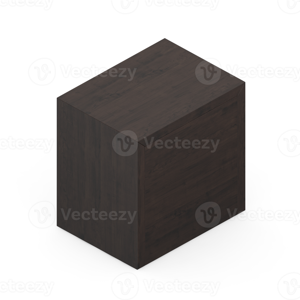 Isometric Bedroom 3D render png
